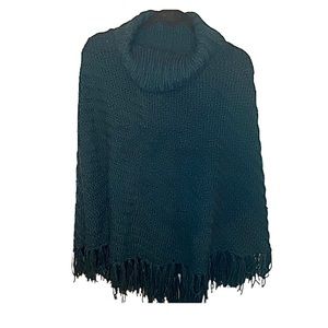Forever 21 Teal Knit Poncho